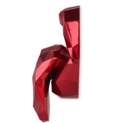 Statues & Sculptures Wall Art|Contemporary^Iconic Lips 42cm Red Resin Wall Sculpture