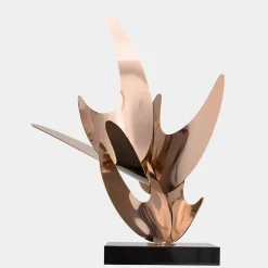 Statues & Sculptures Table Top|Abstract^Infinite Bloom 71cm Copper Metal Indoor Sculpture