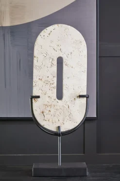Statues & Sculptures Table Top|Abstract^Infinite Oval 60cm Stone Indoor Sculpture