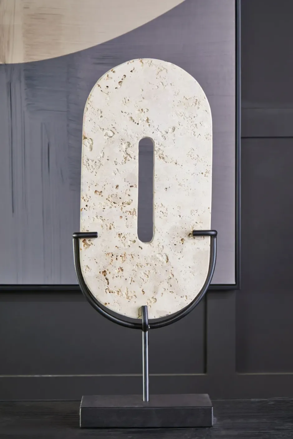 Statues & Sculptures Table Top|Abstract^Infinite Oval 60cm Stone Indoor Sculpture