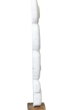 Statues & Sculptures Table Top|Abstract^Infinite Quartet 61cm White Wood Indoor Sculpture
