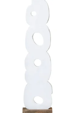 Statues & Sculptures Table Top|Abstract^Infinite Quartet 61cm White Wood Indoor Sculpture