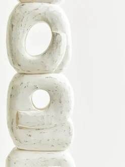 Statues & Sculptures Table Top|Abstract^Infinite Quartet 61cm White Wood Indoor Sculpture