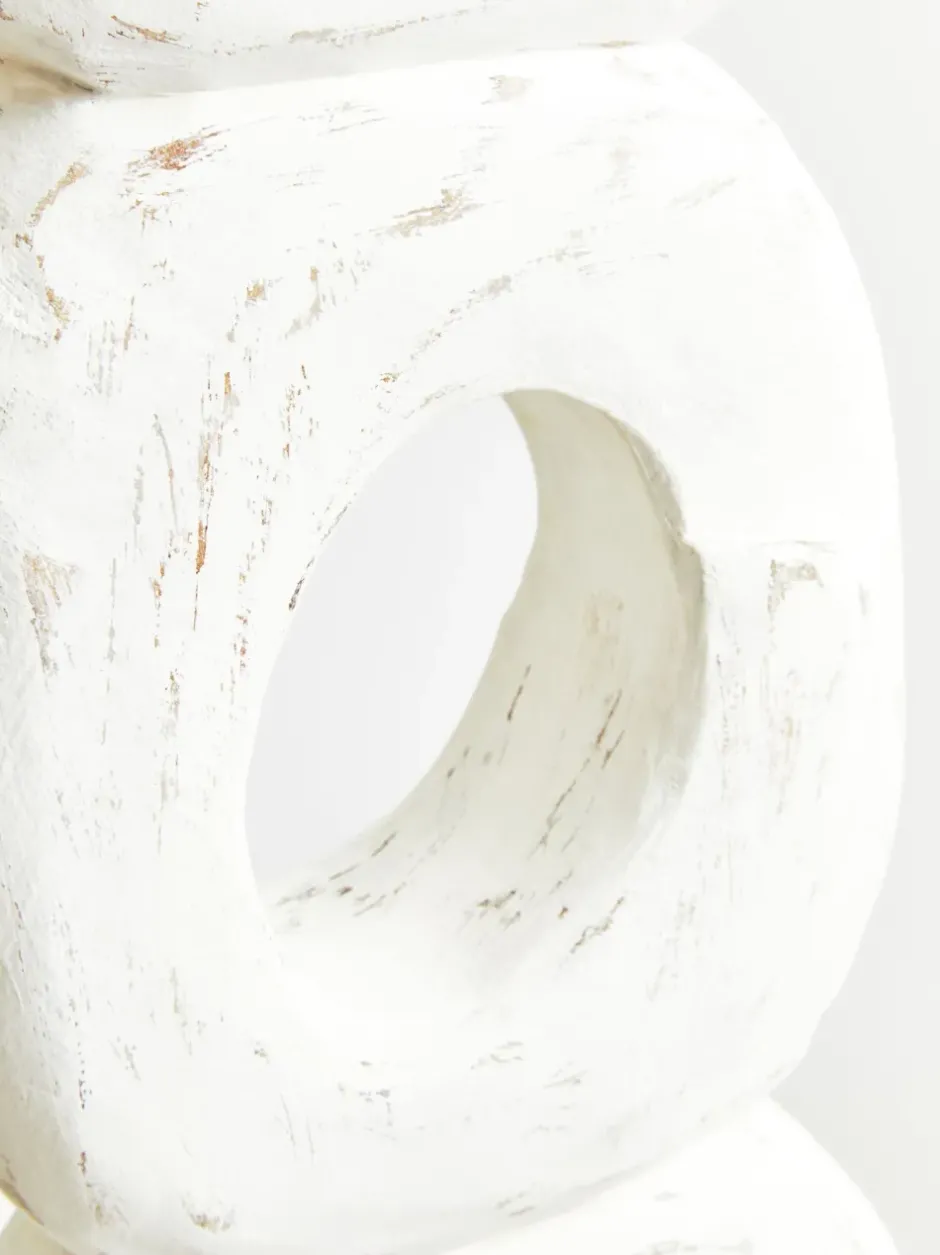 Statues & Sculptures Table Top|Abstract^Infinite Quartet 61cm White Wood Indoor Sculpture
