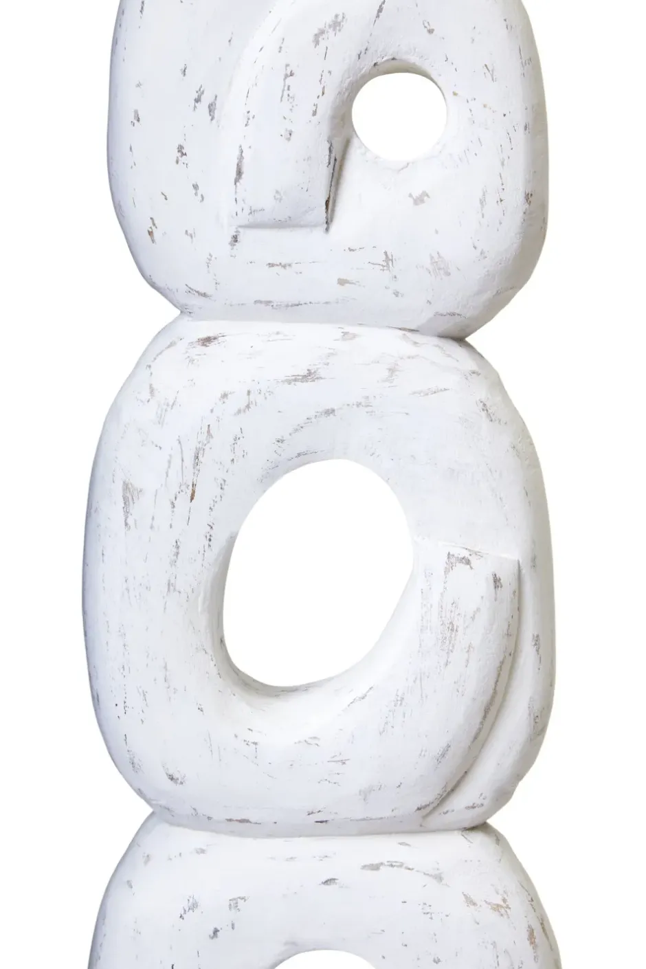 Statues & Sculptures Table Top|Abstract^Infinite Quartet 61cm White Wood Indoor Sculpture