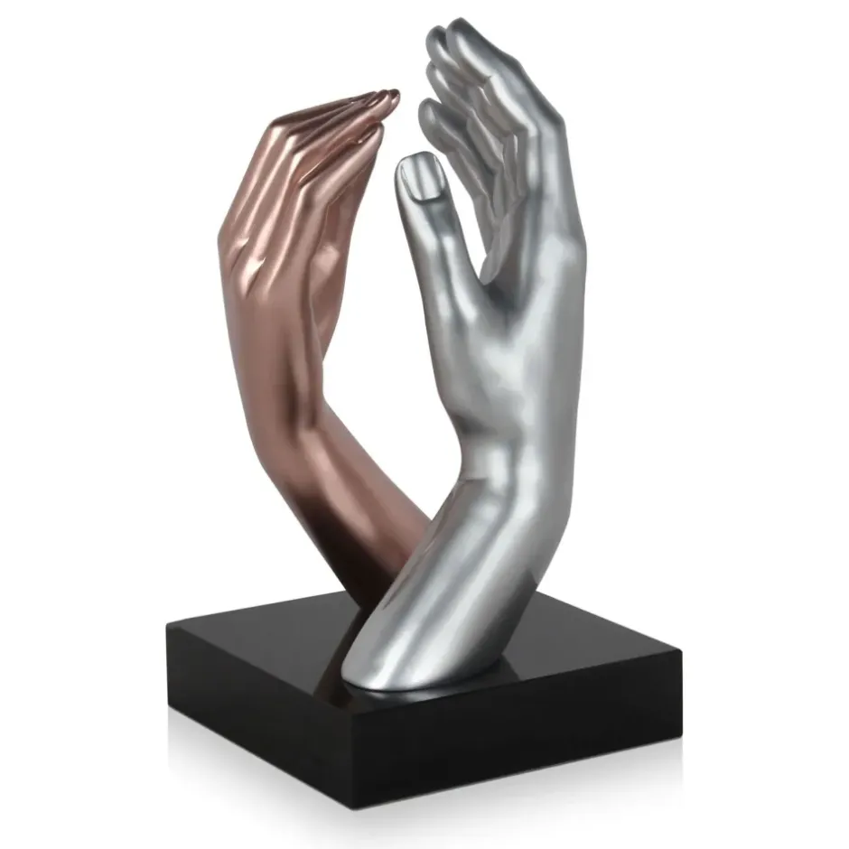 Statues & Sculptures Table Top|Contemporary^Infinite Touch 36cm Bronze Resin Indoor Sculpture
