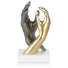 Statues & Sculptures Table Top|Contemporary^Infinite Touch 36cm Gold Resin Indoor Sculpture