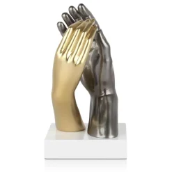 Statues & Sculptures Table Top|Contemporary^Infinite Touch 36cm Gold Resin Indoor Sculpture