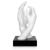 Statues & Sculptures Table Top|Contemporary^Infinite Touch 36cm White Resin Indoor Sculpture