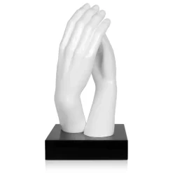 Statues & Sculptures Table Top|Contemporary^Infinite Touch 36cm White Resin Indoor Sculpture