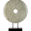 Statues & Sculptures Table Top|Abstract^Infinity Core 50cm Silver Wood Indoor Sculpture