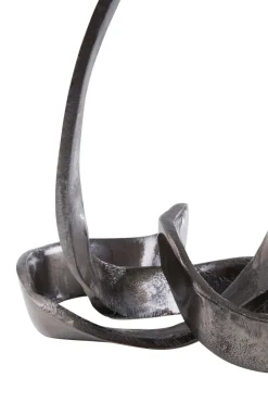 Statues & Sculptures Table Top|Abstract^Infinity Knot 22cm Black Metal Indoor Sculpture