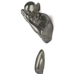 Statues & Sculptures Figurative|Wall Art^Infinity Man 50cm Anthracite Resin Wall Sculpture