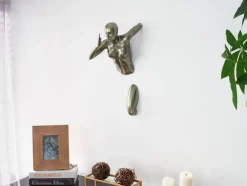Statues & Sculptures Figurative|Wall Art^Infinity Woman 50cm Anthracite Resin Wall Sculpture