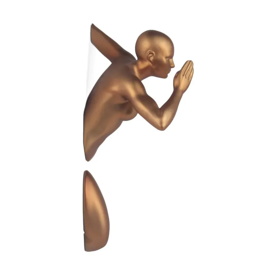 Statues & Sculptures Figurative|Wall Art^Infinity Woman 28cm Bronze Resin Wall Sculpture