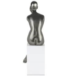 Statues & Sculptures Figurative|Floor Standing^Introspective 74cm Anthracite Resin Indoor Sculpture