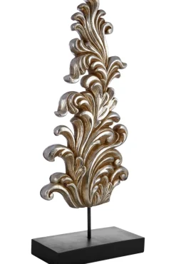 Statues & Sculptures Table Top|Contemporary^Jacquard Design 68cm Silver Resin Indoor Sculpture