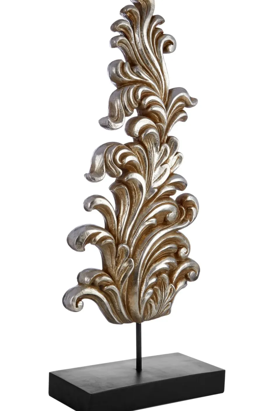 Statues & Sculptures Table Top|Contemporary^Jacquard Design 68cm Silver Resin Indoor Sculpture