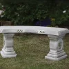 Statues & Sculptures Stone Benches^Japanese Design Stone Garden Bench