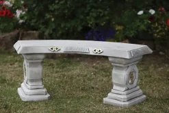 Statues & Sculptures Stone Benches^Japanese Design Stone Garden Bench