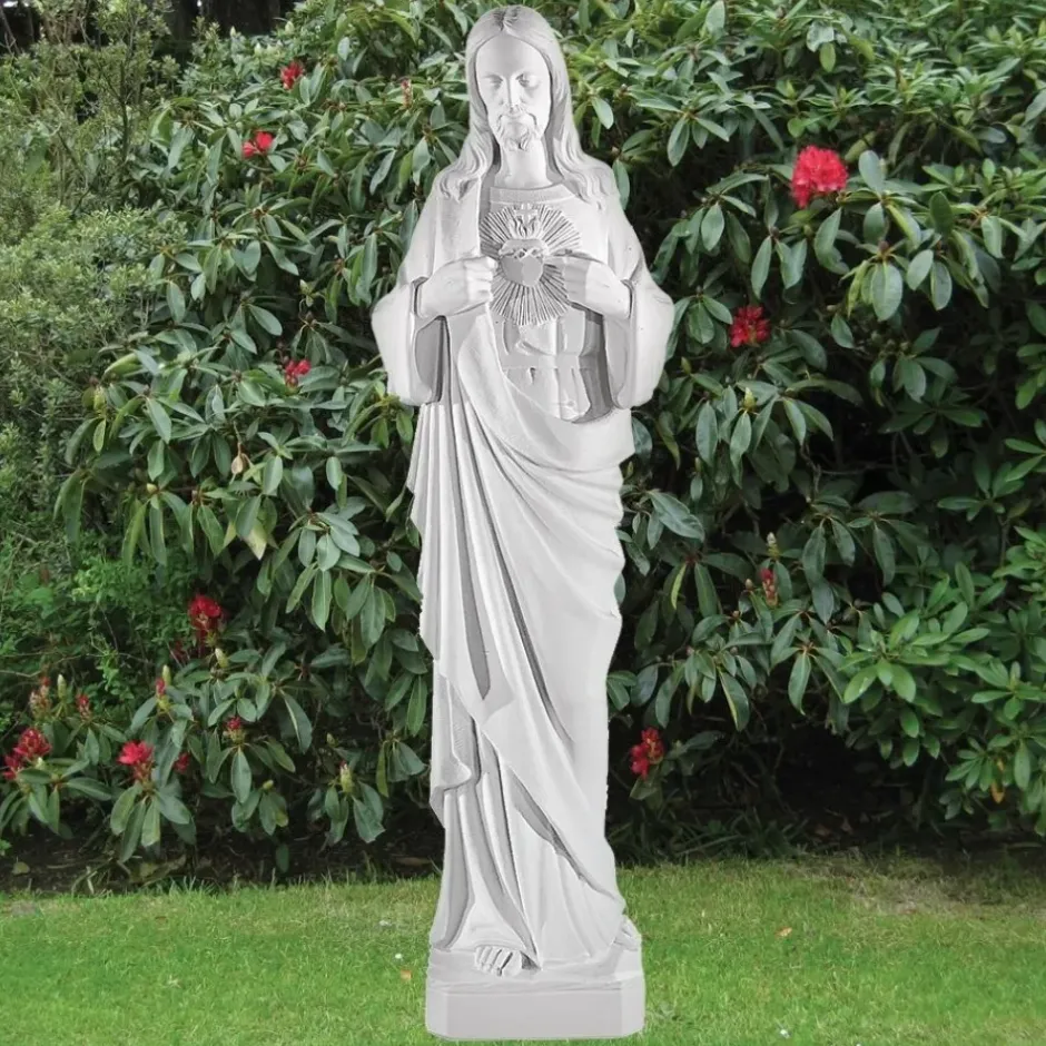 Statues & Sculptures Jesus^Jesus Christ 97cm Marble Resin Garden Statue