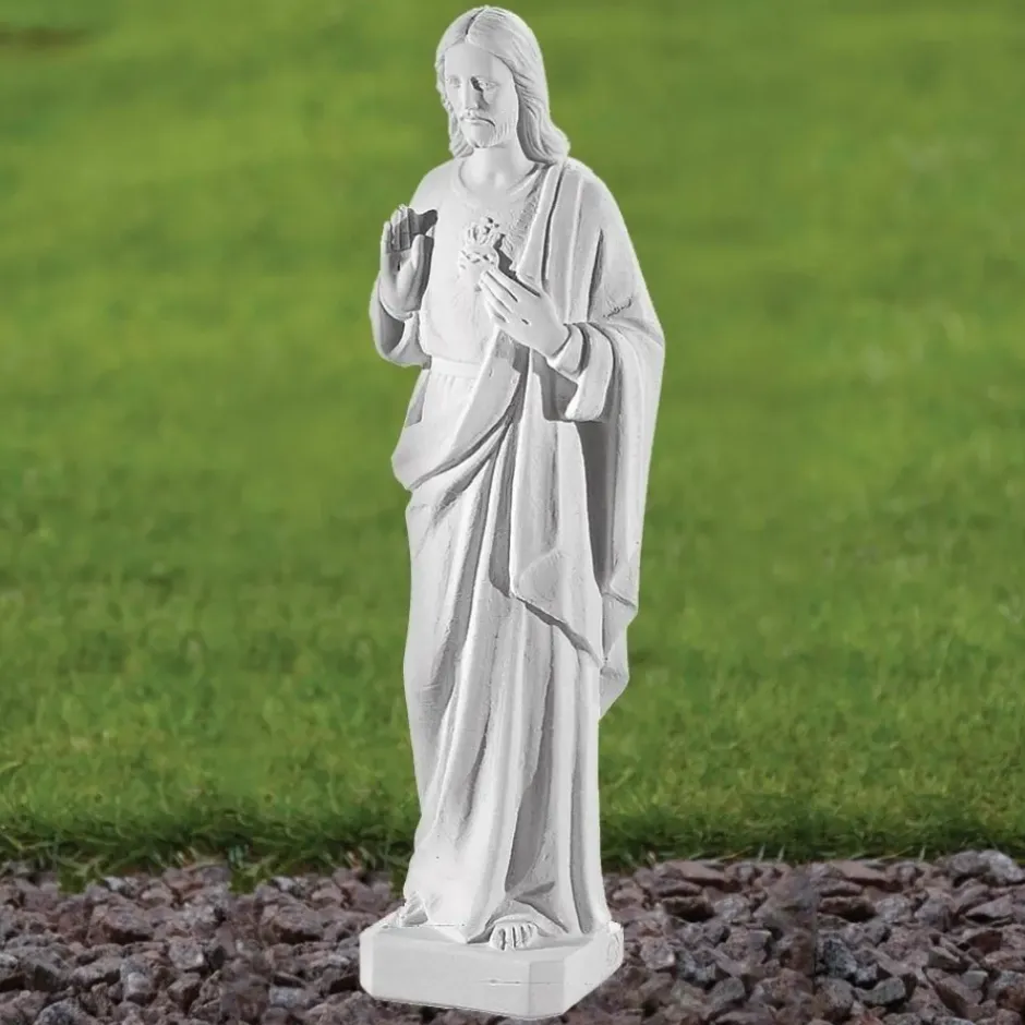 Statues & Sculptures Jesus^Jesus Christ 40cm Marble Resin Garden Statue