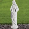Statues & Sculptures Jesus^Jesus Christ 37cm Marble Resin Garden Statue