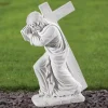 Statues & Sculptures Jesus^Jesus Christ 28cm Marble Resin Garden Statue