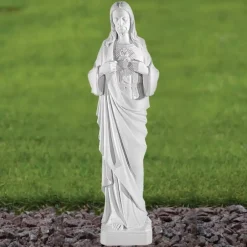 Statues & Sculptures Jesus^Jesus Christ 51cm Marble Resin Garden Statue
