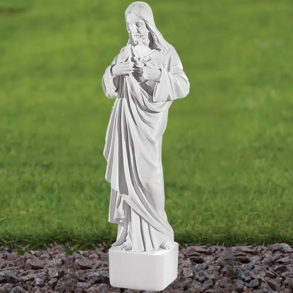 Statues & Sculptures Jesus^Jesus Christ 42cm Marble Resin Garden Statue