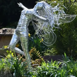 Statues & Sculptures Fairies^Kaida Fairy Metal Wire Garden Sculpture