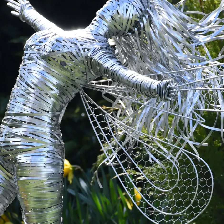 Statues & Sculptures Fairies^Kaida Fairy Metal Wire Garden Sculpture