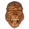 Statues & Sculptures Wall Art|Animals^King Gorilla 43cm Bronze Resin Wall Sculpture