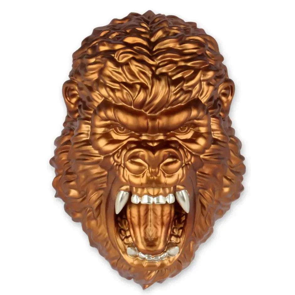 Statues & Sculptures Wall Art|Animals^King Gorilla 43cm Bronze Resin Wall Sculpture
