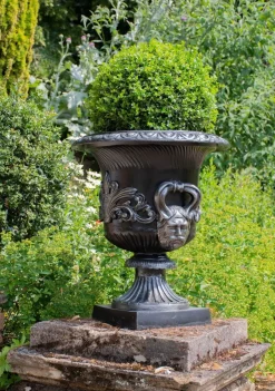 Statues & Sculptures Round^Knightsbridge Urn Bronze Metal Garden Planter