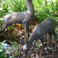 Statues & Sculptures Stags & Deers^Large Stag & Doe Deer Bronze Garden Statues