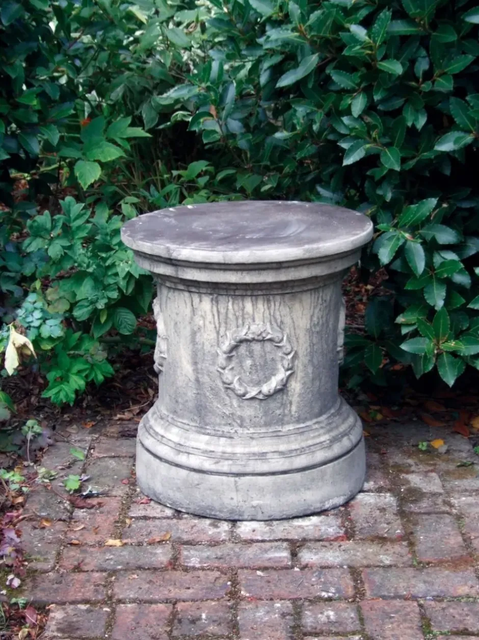 Statues & Sculptures Plinths & Pedestals^Laurel Round Column Stone Garden Pedestal