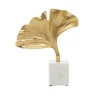 Statues & Sculptures Table Top|Contemporary^Leaf of Light 30cm Gold Metal Indoor Sculpture