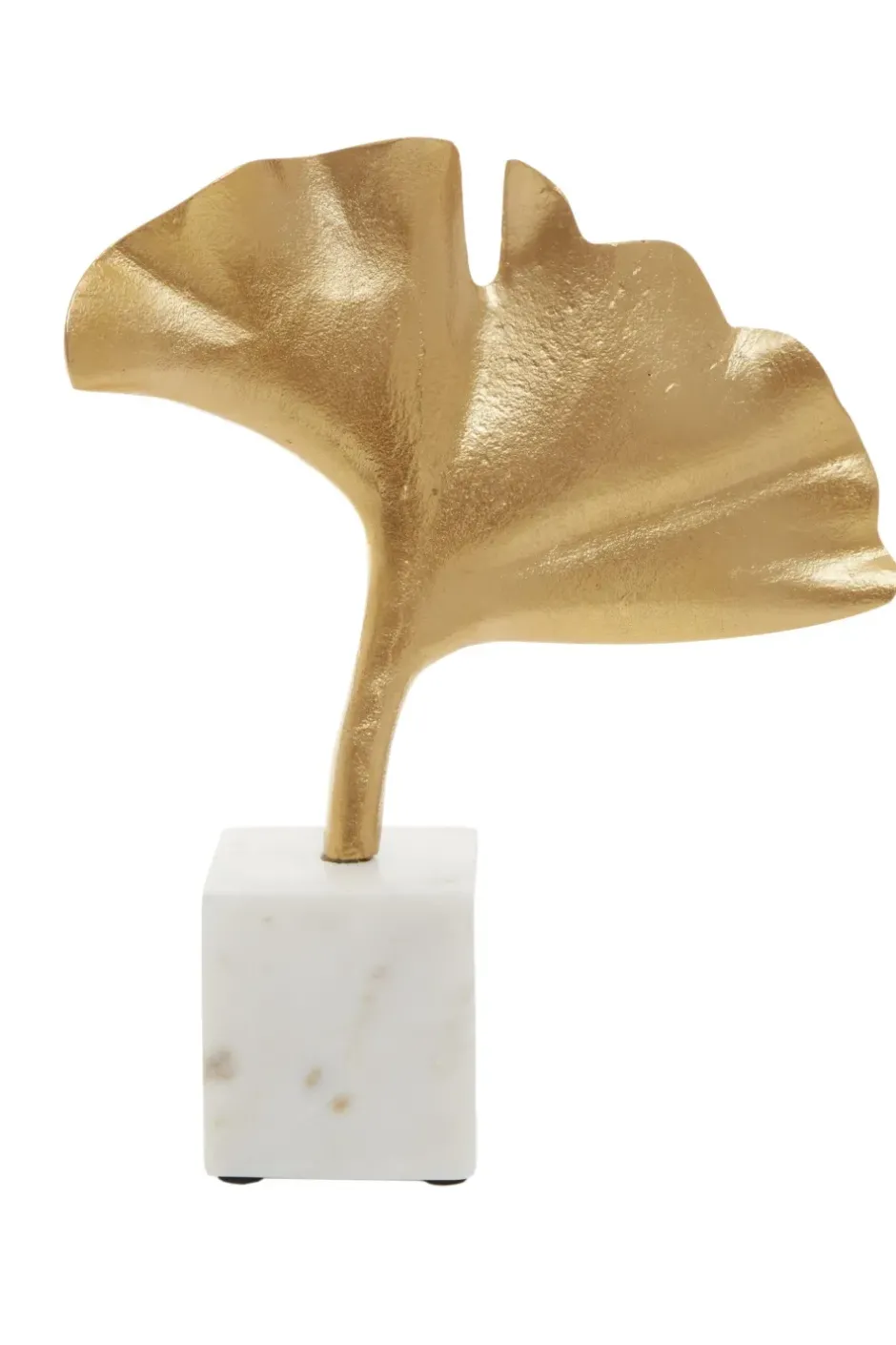 Statues & Sculptures Table Top|Contemporary^Leaf of Light 30cm Gold Metal Indoor Sculpture
