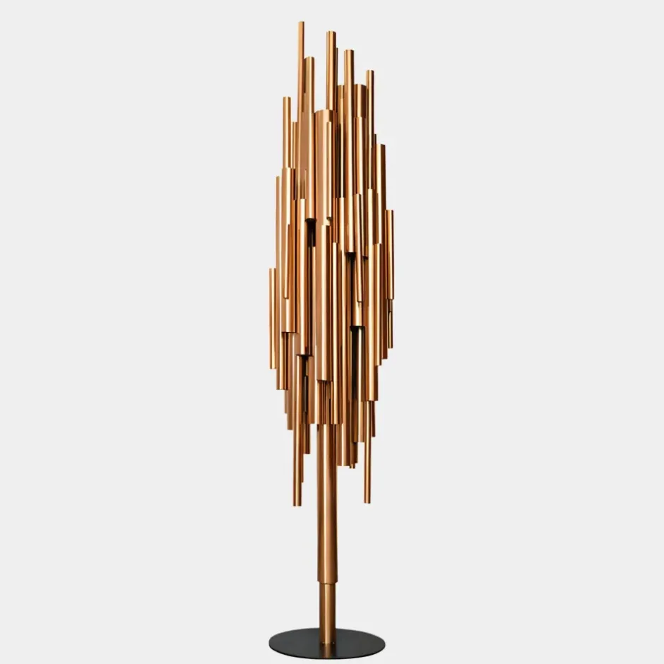 Statues & Sculptures Floor Standing|Abstract^Light Symphony 165cm Copper Metal Garden Sculpture