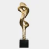 Statues & Sculptures Giant|Floor Standing^Liquid Fusion 238cm Gold Metal Garden Sculpture