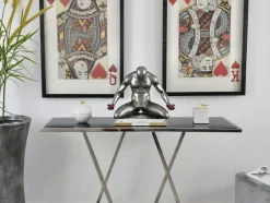Statues & Sculptures Figurative|Table Top^Lost Affection 32cm Anthracite Resin Indoor Sculpture