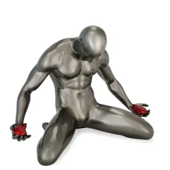 Statues & Sculptures Figurative|Table Top^Lost Affection 32cm Anthracite Resin Indoor Sculpture