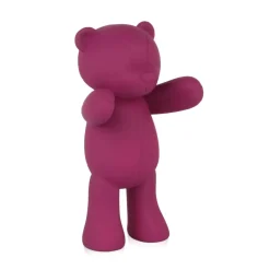 Statues & Sculptures Table Top|Animals^Love Bear 29cm Fuchsia Resin Indoor Sculpture