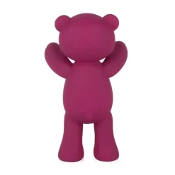Statues & Sculptures Table Top|Animals^Love Bear 29cm Fuchsia Resin Indoor Sculpture
