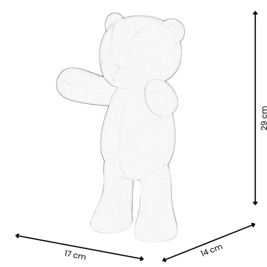 Statues & Sculptures Table Top|Animals^Love Bear 29cm Fuchsia Resin Indoor Sculpture