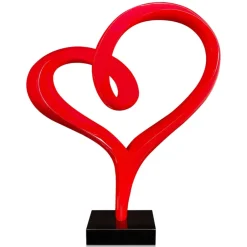 Statues & Sculptures Floor Standing|Abstract^Love Flux 73cm Red Resin Indoor Sculpture