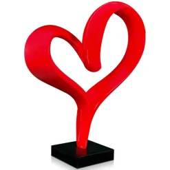 Statues & Sculptures Floor Standing|Abstract^Love Flux 73cm Red Resin Indoor Sculpture
