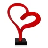 Statues & Sculptures Table Top|Contemporary^Love Flux 46cm Red Resin Indoor Sculpture