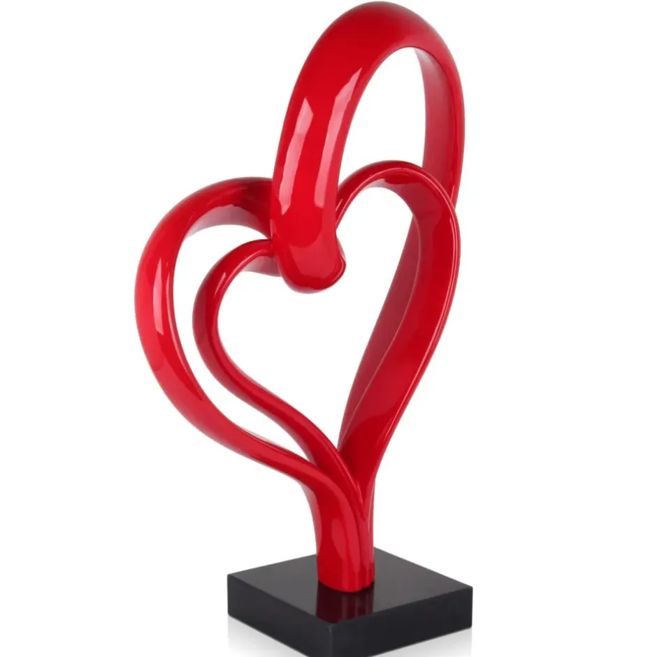 Statues & Sculptures Floor Standing|Abstract^Love Fusion 73cm Red Resin Indoor Sculpture